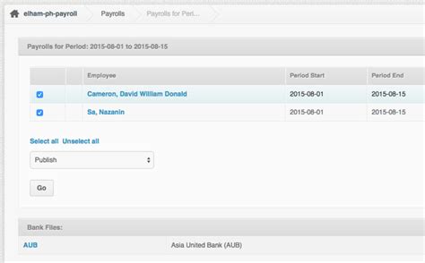 aub payroll account|AUB .